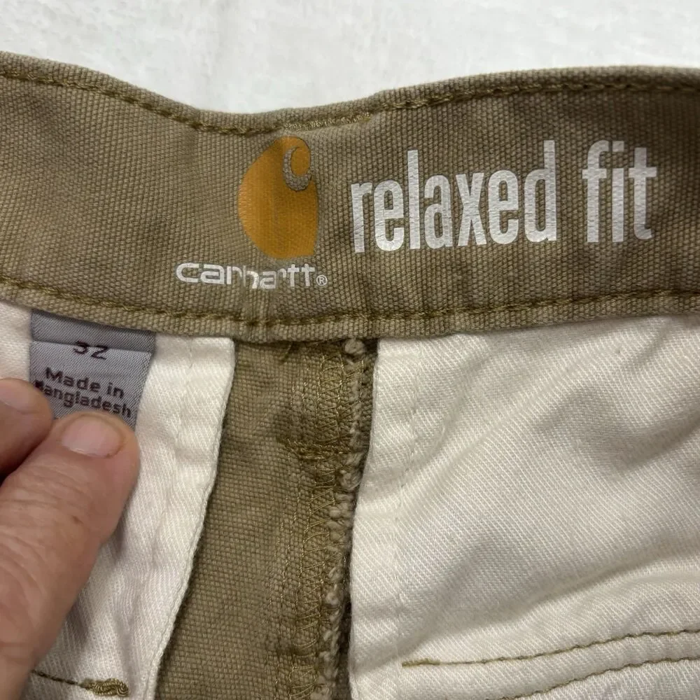 Carhartt Men's Force Relaxed Fit Ripstop Cargo Work Shots Size 32 Tan Bangladesh - Picture 9 of 15